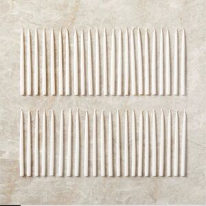CB2 Menorah Classic White Taper Candles
